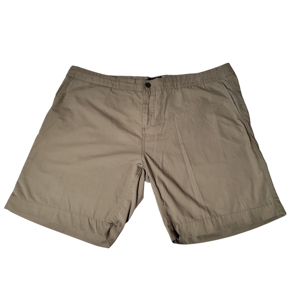 Faherty Brand All Day Shorts Khaki Sz 42 (43"x8.5") Polyester Cotton - Imperfect
